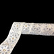 55mm Wide Indian Floral Embroidary Lace with Sequins - White - 4M